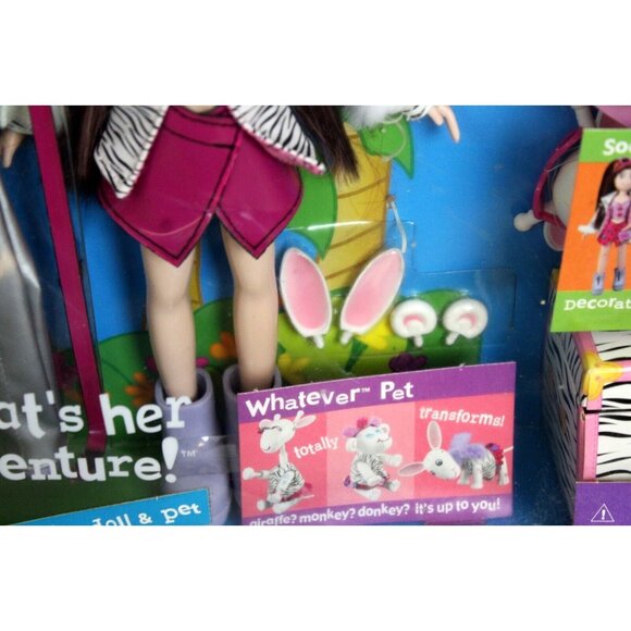 New Vtg What's Her Face Adventure Fashion Activity Doll & Pet Craft Marker Toy - Picture 7 of 16